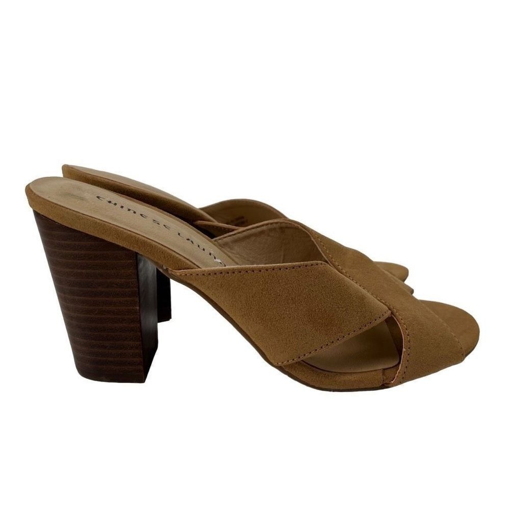 Chinese Laundry‎ Belize Tan Cross Straps Heels Womens 8